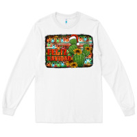 White feliz navidad merry christmas cactus Long Sleeve Tee - Jasminsmagicworld