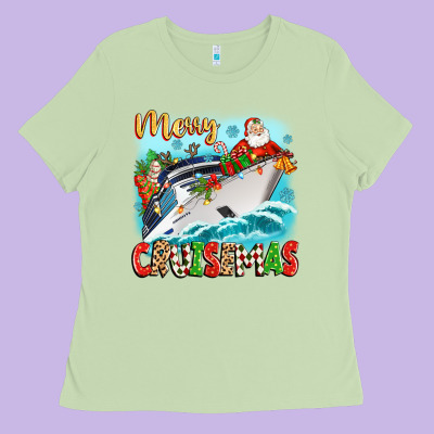 Merry Cruisemas Ladies Tee Designed By Zillion Design Studio