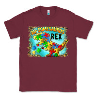 Burgundy au somesaurus rex Classic Tee - BarkalooDesign
