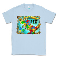 Dusty Blue au somesaurus rex Classic Tee - BarkalooDesign