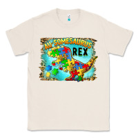 Natural au somesaurus rex Classic Tee - BarkalooDesign