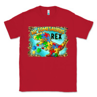 Red au somesaurus rex Classic Tee - BarkalooDesign