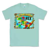 Seafoam au somesaurus rex Classic Tee - BarkalooDesign