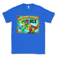 True Royal au somesaurus rex Classic Tee - BarkalooDesign