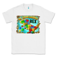 White au somesaurus rex Classic Tee - BarkalooDesign