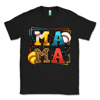 Black Leopard Softball And Baseball Mama Mother's Day Classic Tee - LillyAllenDesigns