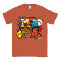 Copper Leopard Softball And Baseball Mama Mother's Day Classic Tee - LillyAllenDesigns