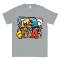 Heather Grey Leopard Softball And Baseball Mama Mother's Day Classic Tee - LillyAllenDesigns