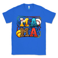 True Royal Leopard Softball And Baseball Mama Mother's Day Classic Tee - LillyAllenDesigns