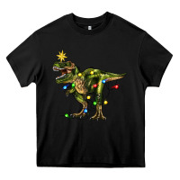 Black tree rex christmas Heavy Core Tee - Zillion Design Studio