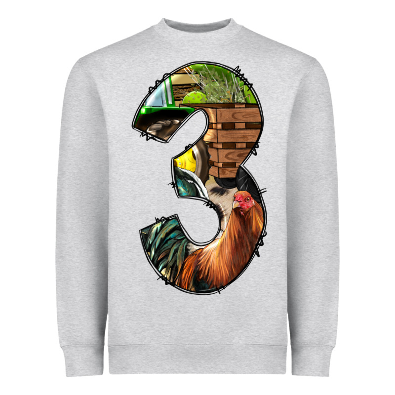 Farm Life Alphabet Numbers 3 Heavyweight Sweatshirt by BundleAndBundleShop | Teevron