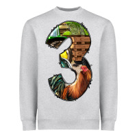 Heather Grey farm life alphabet numbers 3 Heavyweight Sweatshirt - BundleAndBundleShop