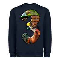 Navy farm life alphabet numbers 3 Heavyweight Sweatshirt - BundleAndBundleShop