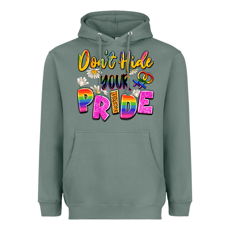 Don't Hide Your Pride Heavyweight Hoodie by Artiststas | Teevron