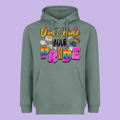 Don't Hide Your Pride Heavyweight Hoodie Designed By Artiststas