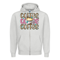 Dove Grey coffee coffee coffee Zipper Hoodie - MaliasSmallBusiness
