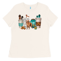 Bone golden retriever dog coffee cups Ladies Tee - texasbilliewilder