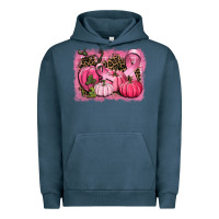 Pigment Midnight Navy cancer pumpkins Urban Hoodie - CowGirlArtShop
