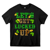 Black st patricks day lets get lucked up Heavy Core Tee - RanaPortraitStore
