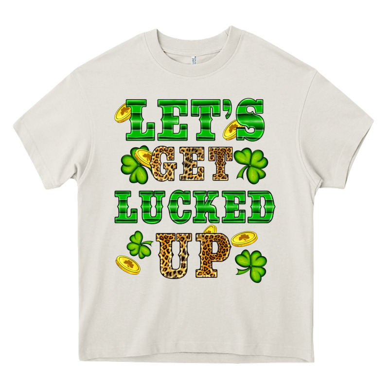 St Patricks Day Lets Get Lucked Up Heavy Core Tee by RanaPortraitStore | Teevron