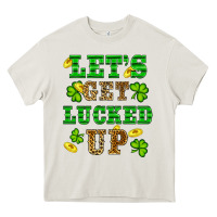 Cream st patricks day lets get lucked up Heavy Core Tee - RanaPortraitStore