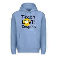Colony Blue Teach Love Inspire Premium Hoodie - Bettercallsaul