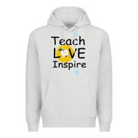 Dove Grey Teach Love Inspire Premium Hoodie - Bettercallsaul
