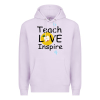 Lilac Teach Love Inspire Premium Hoodie - Bettercallsaul