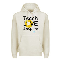 Oatmeal Heather Teach Love Inspire Premium Hoodie - Bettercallsaul