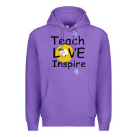 Purple Teach Love Inspire Premium Hoodie - Bettercallsaul