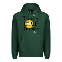 Sports Green Teach Love Inspire Premium Hoodie - Bettercallsaul