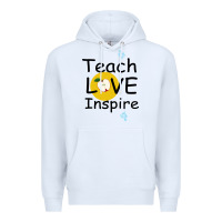 White Teach Love Inspire Premium Hoodie - Bettercallsaul