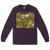 Plum feliz navidad merry christmas cactus tumbler Long Sleeve Tee - Jasminsmagicworld