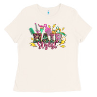 Bone hair stylist Ladies Tee - texasbilliewilder