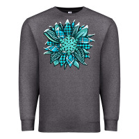 Charcoal Heather winter sunflower Premium Sweatshirt - Jasminsmagicworld