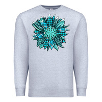 Heather Grey winter sunflower Premium Sweatshirt - Jasminsmagicworld