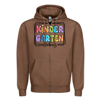 Chestnut kinder garten vibes Zipper Hoodie - MaliasSmallBusiness
