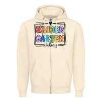 Sandshell kinder garten vibes Zipper Hoodie - MaliasSmallBusiness