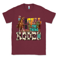 Burgundy and they call the thing rodeo Classic Tee - NancyCooperArtShop