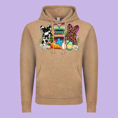 Western Rabbits Vintage Hoodie Designed By Adodesignshop