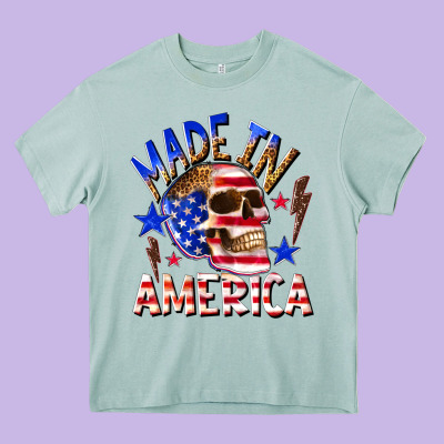 Made In America Heavy Core Tee Designed By Texasbilliewilder
