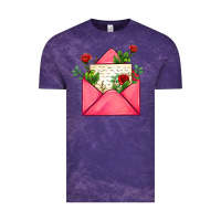 Cloud Purple pink letter Vintage Tee - AdoDesignShop
