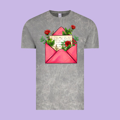 Pink Letter Vintage Tee Designed By Adodesignshop