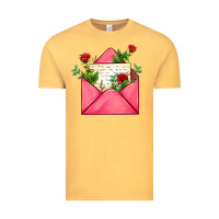 Vintage Mustard pink letter Vintage Tee - AdoDesignShop