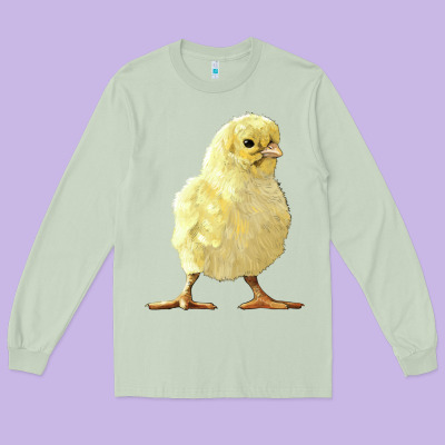 Chick Long Sleeve Tee Designed By Lillyallendesigns