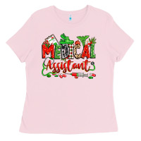 Bubblegum Pink christmas medical assistant Ladies Tee - Zillion Design Studio
