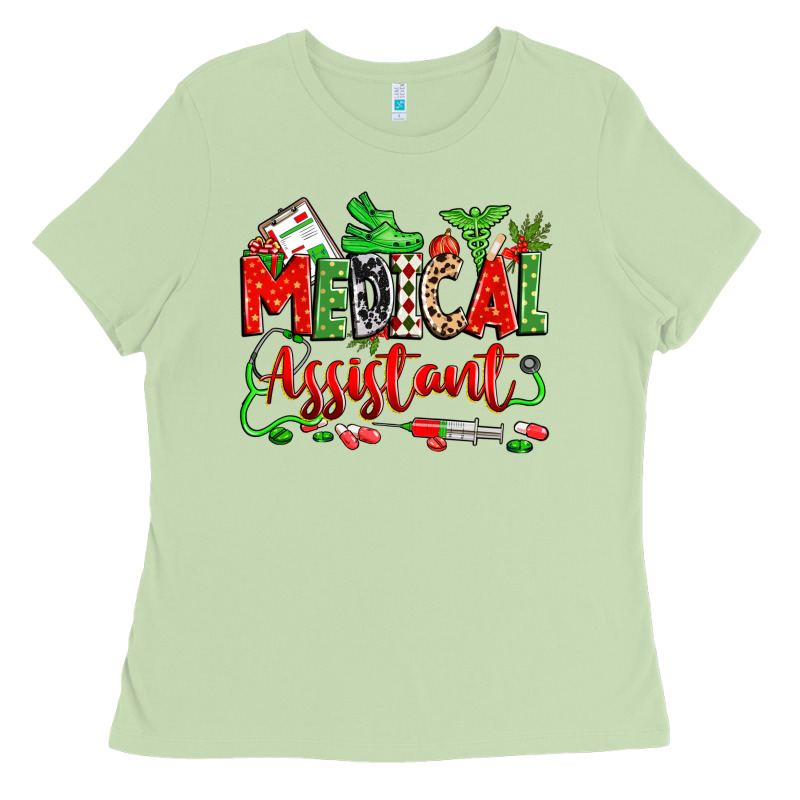 Christmas Medical Assistant Ladies Tee by Zillion Design Studio | Teevron