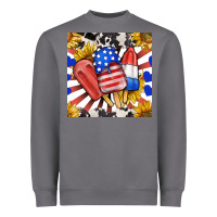 Storm patriotic popsicles and sunflowers Heavyweight Sweatshirt - BundleAndBundleShop
