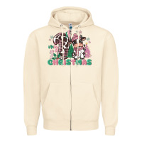 My First Christmas Cow Zipper Hoodie | Teevron