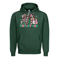 Sports Green my first christmas cow Zipper Hoodie - MaliasSmallBusiness